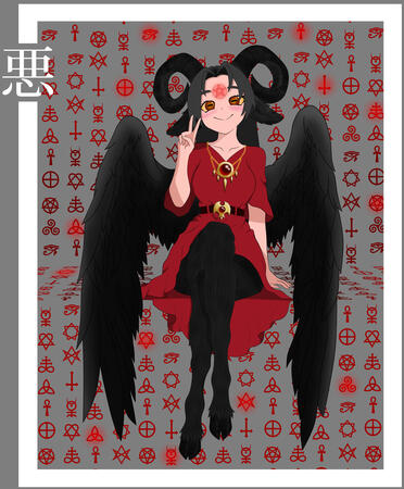 BAPHOWOMET COLORED
